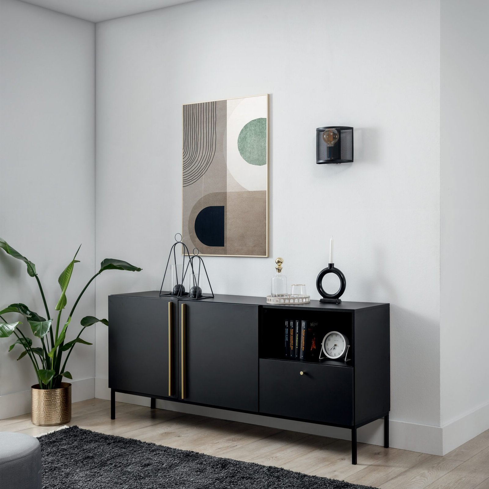 Gormar, 22x13x20cm Wall lamp 1 black - Image 2