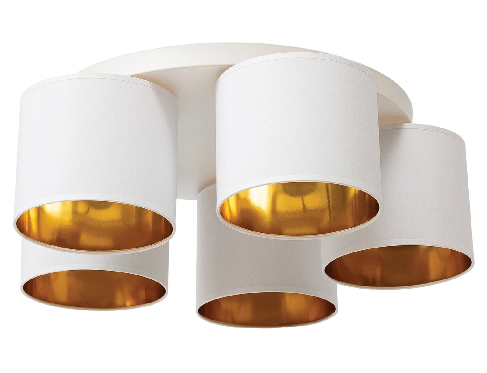 Vespillo, 58x58x18cm Ceiling 5 white/gold
