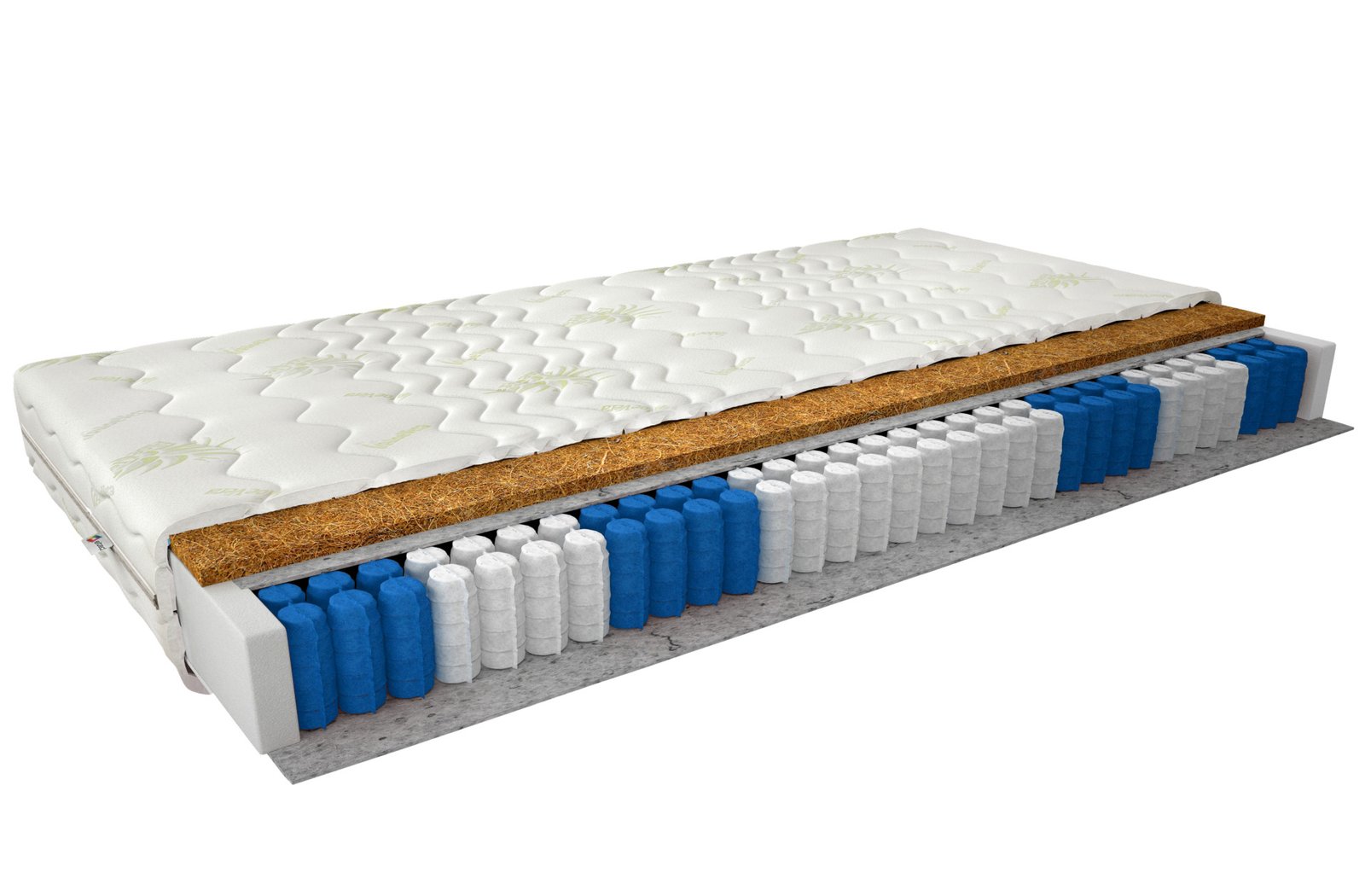 Mattress "Pini Pocket Mattress" 200x200, with aloe vera extract