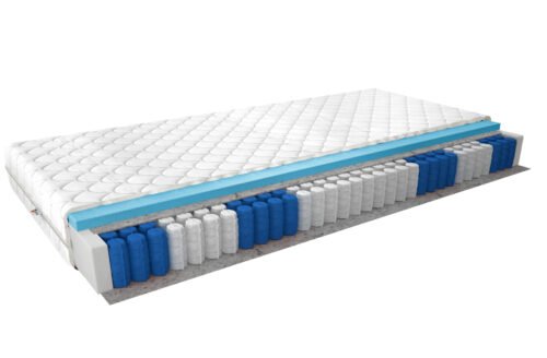 Pedro pocket spring mattress, 200×200, Medicott, silver