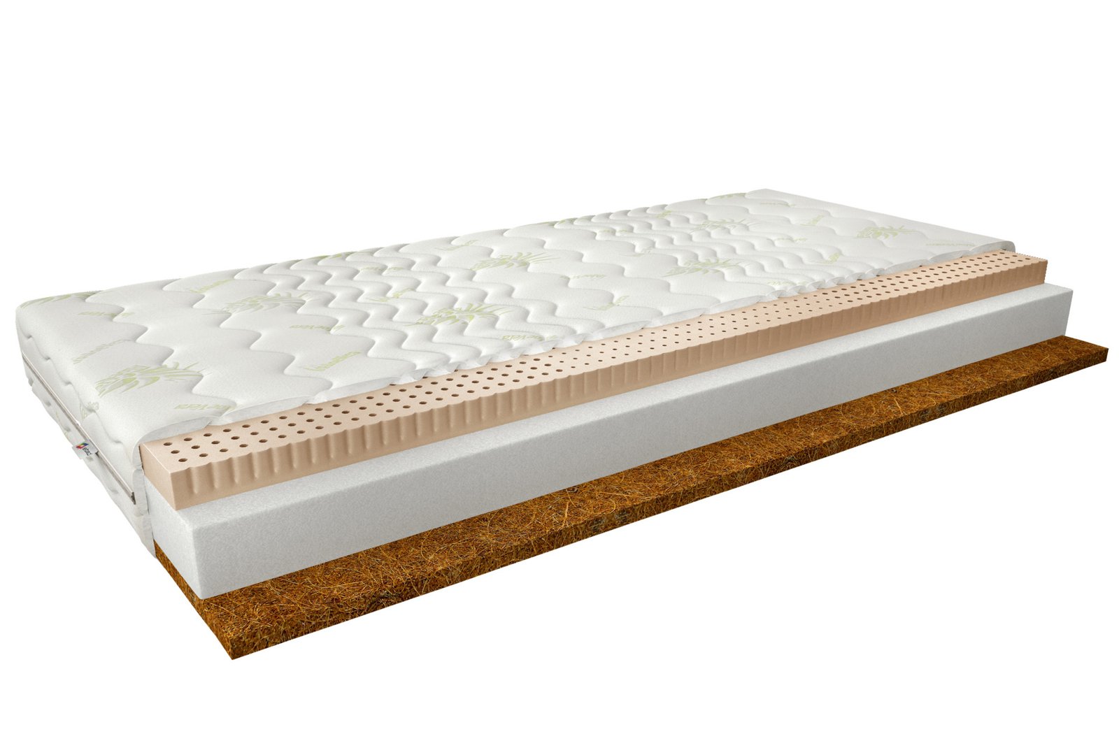Aloevera Mokka 200x200 latex mattress