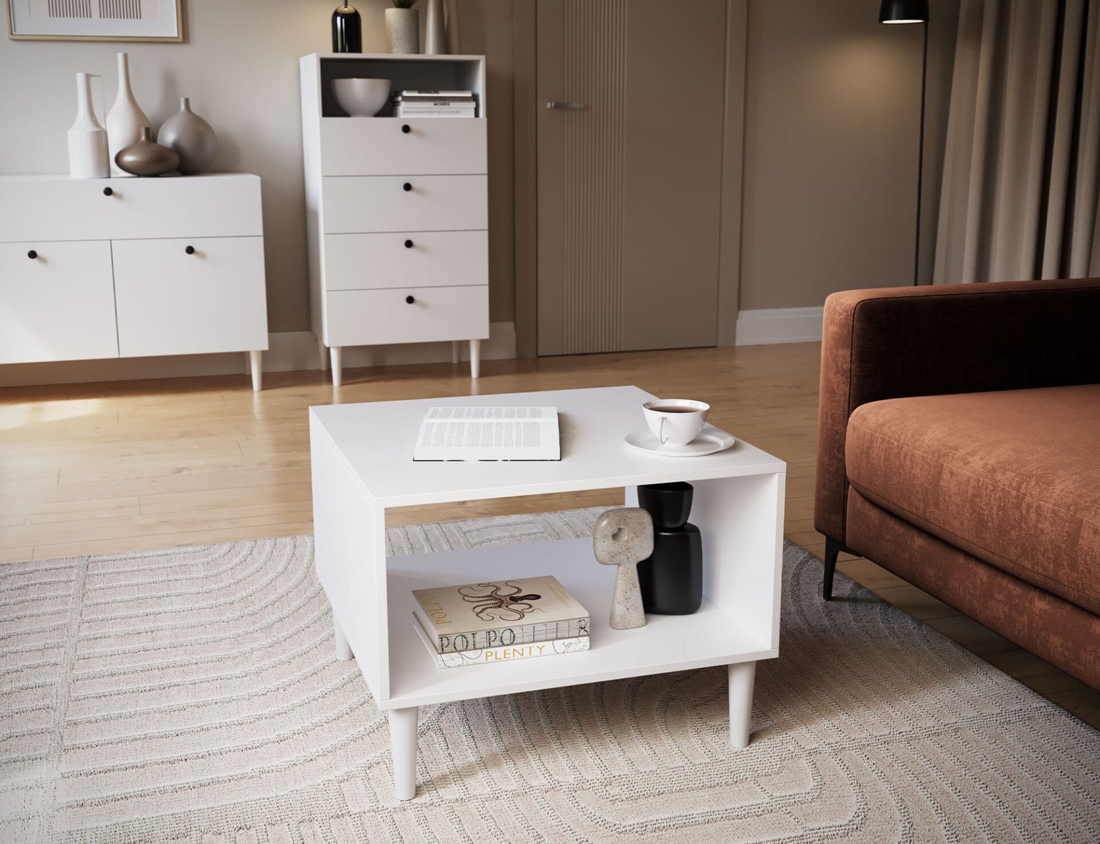 Dullum 60 white coffee table - Image 5