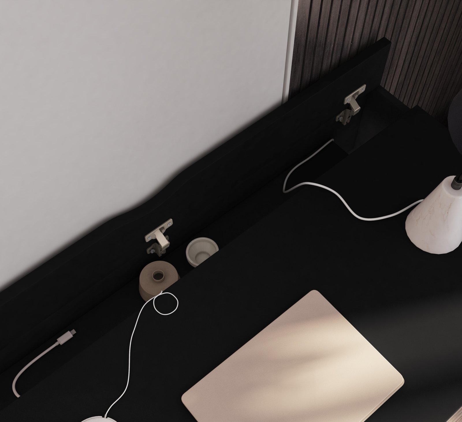 Nevy desk, black, 140 - Image 6