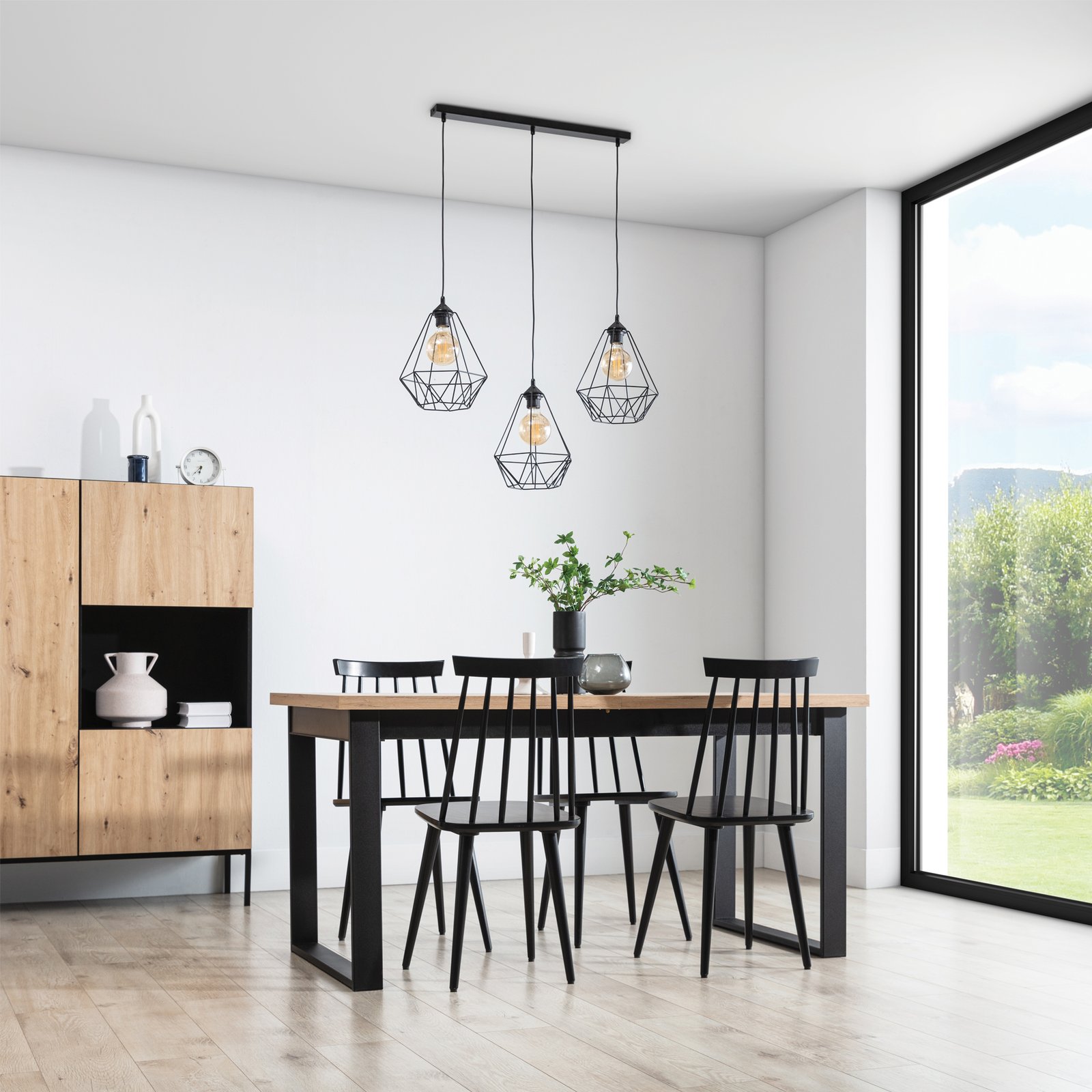 Bendinni, 74x19x110cm Hanging linear 3 black - Image 2