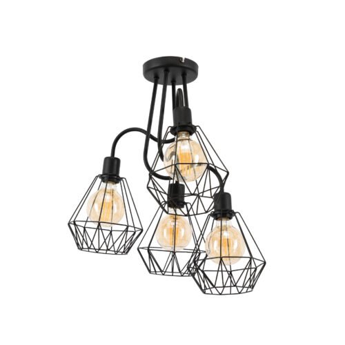 Bendinni, 60x60x50cm chandelier 4 black