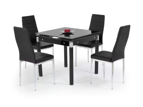 KENT extendable table color: black