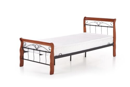 VERONICA bed 90 cm color: ant cherry/black