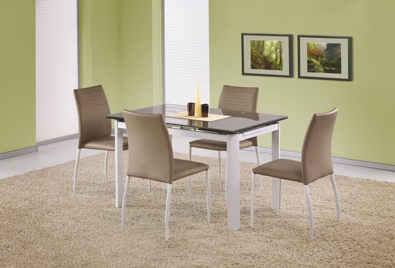 ALSTON extendable table color: beige/white - Image 2