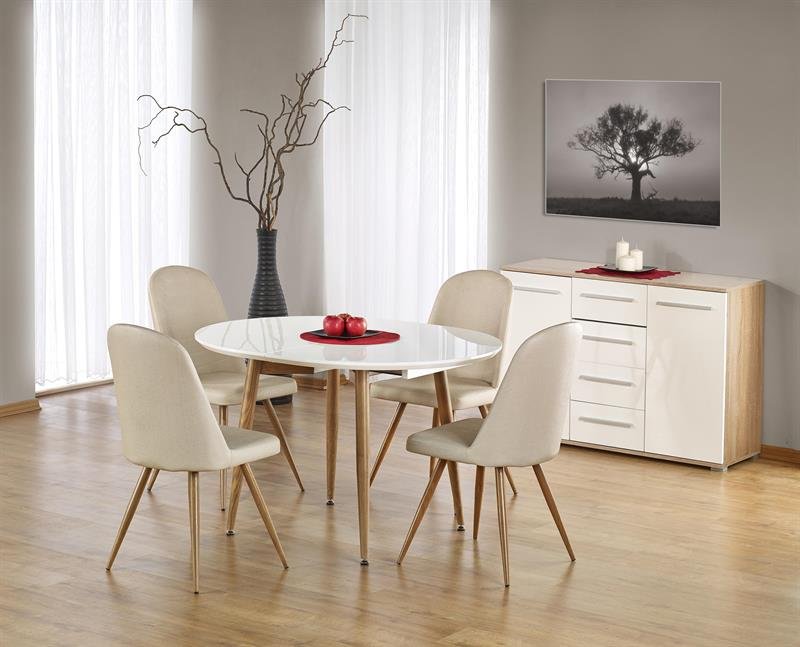 EDWARD extendable table, color: honey oak, - Image 4