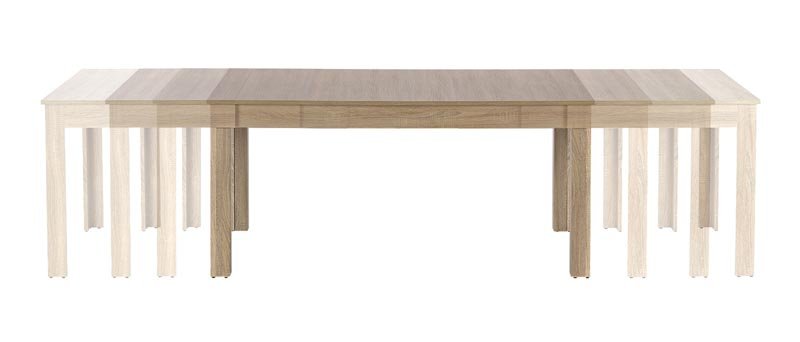 SEWERYN 160/300 cm extendable table, color: sonoma oak - Image 3