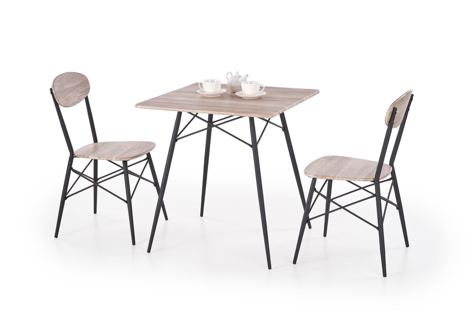KABIR square table with 2 chairs