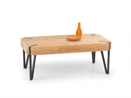 EMILY table, color: golden oak / black