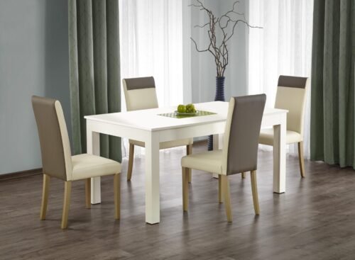 SEWERYN 160/300 cm extendable table, color: white