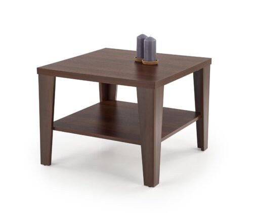 MANTA SQUARE tables, color: dark walnut
