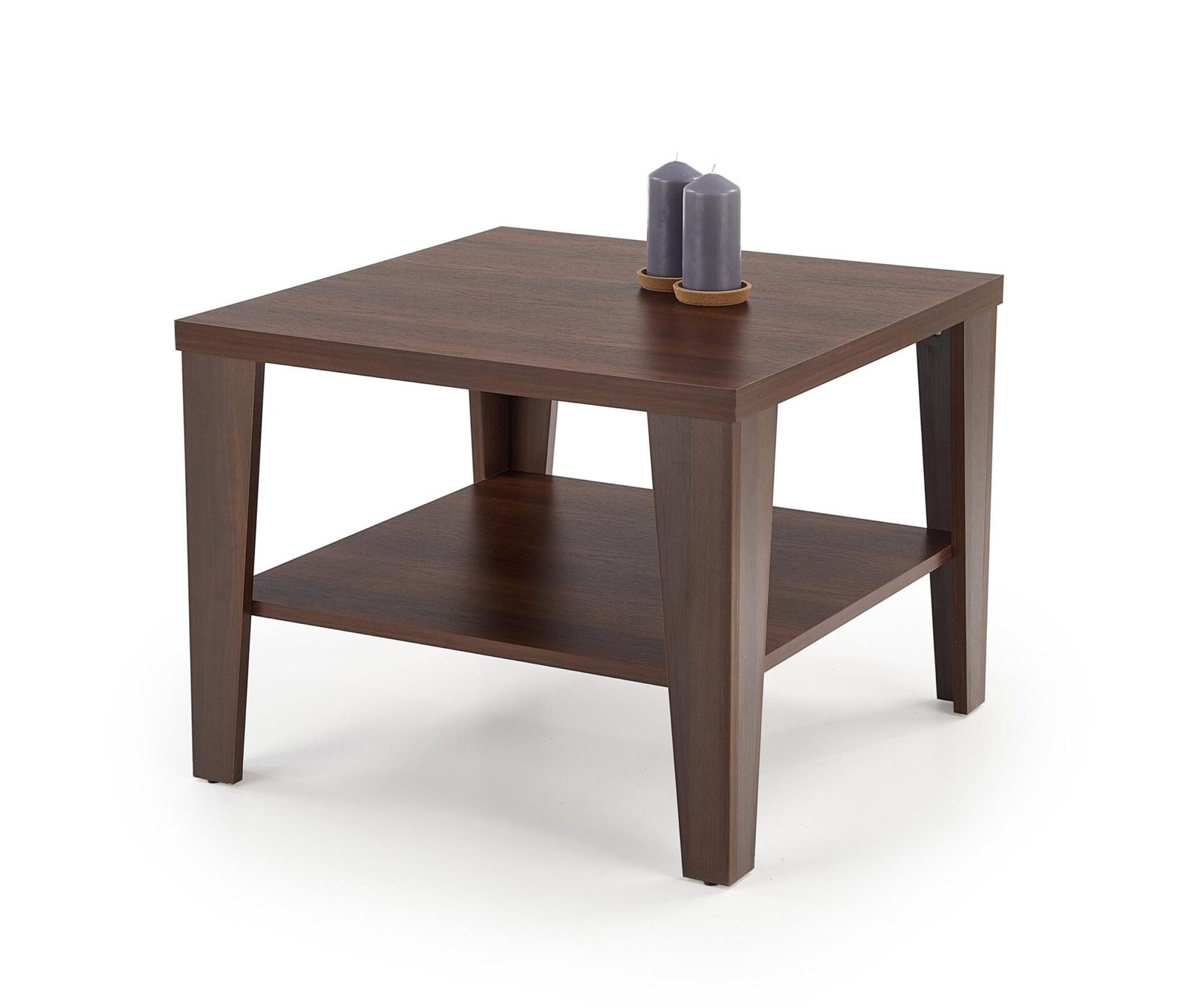 MANTA SQUARE tables, color: dark walnut