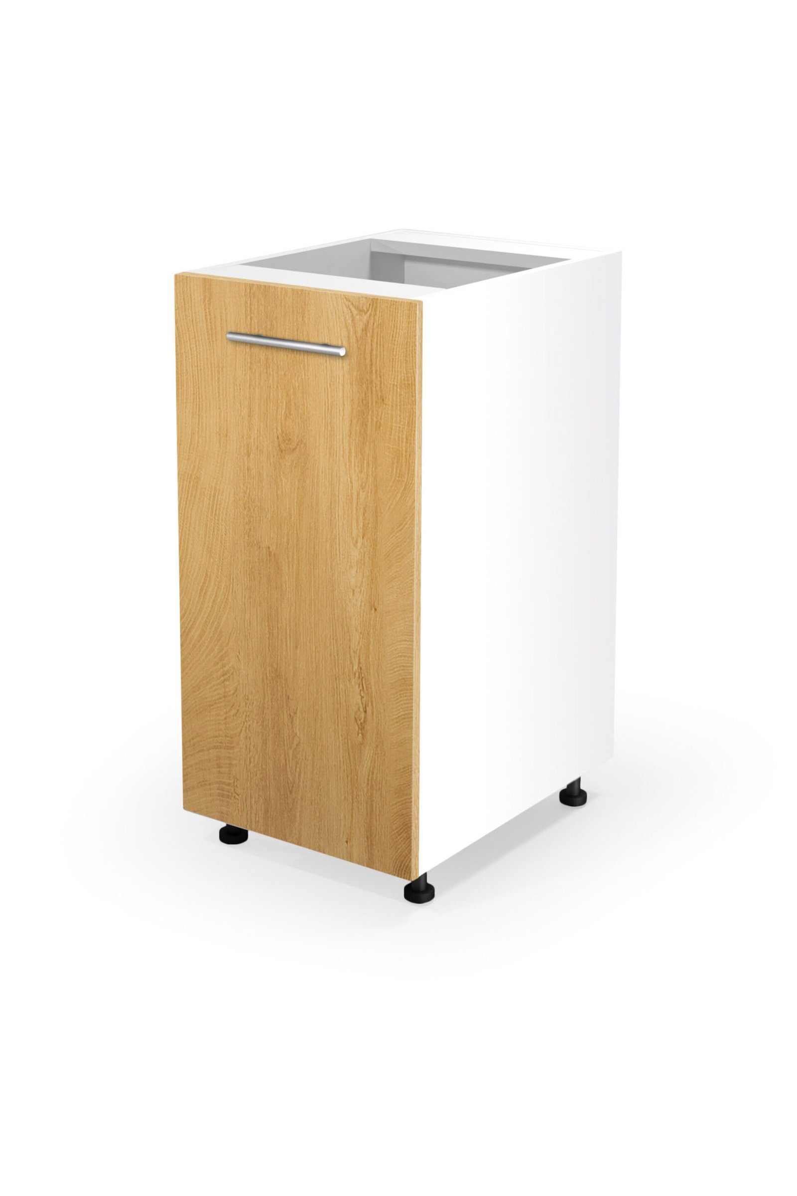 VENTO D-40/82 base cabinet, color: white / honey oak