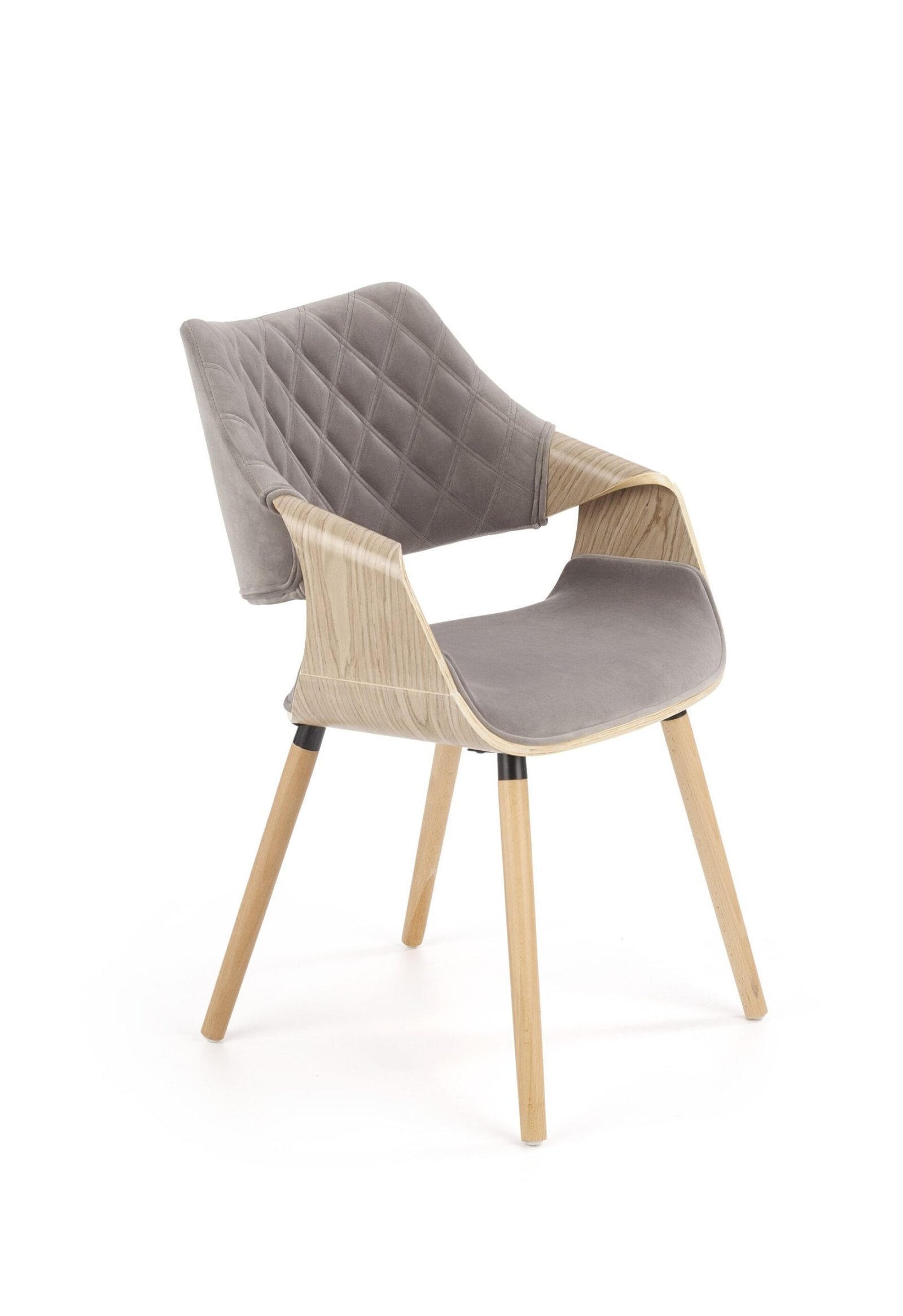 K396 chair, color: light oak / gray