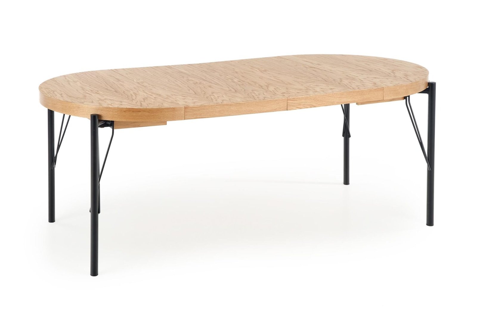 INFERNO extendable table, color: natural oak / black