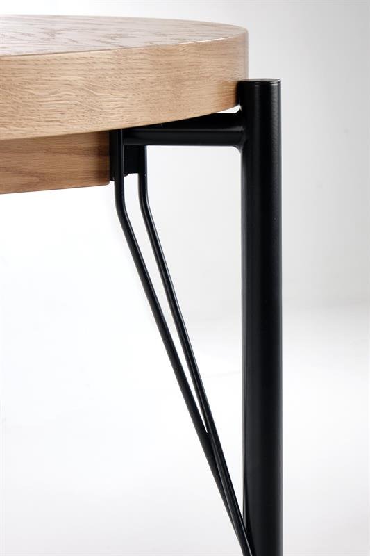 INFERNO extendable table, color: natural oak / black - Image 13