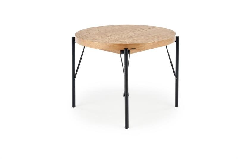 INFERNO extendable table, color: natural oak / black - Image 15