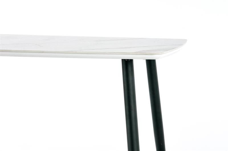 MARCO table, color: table top - white marble, legs - black - Image 7