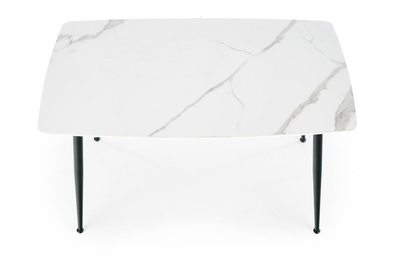 MARCO table, color: table top - white marble, legs - black - Image 8