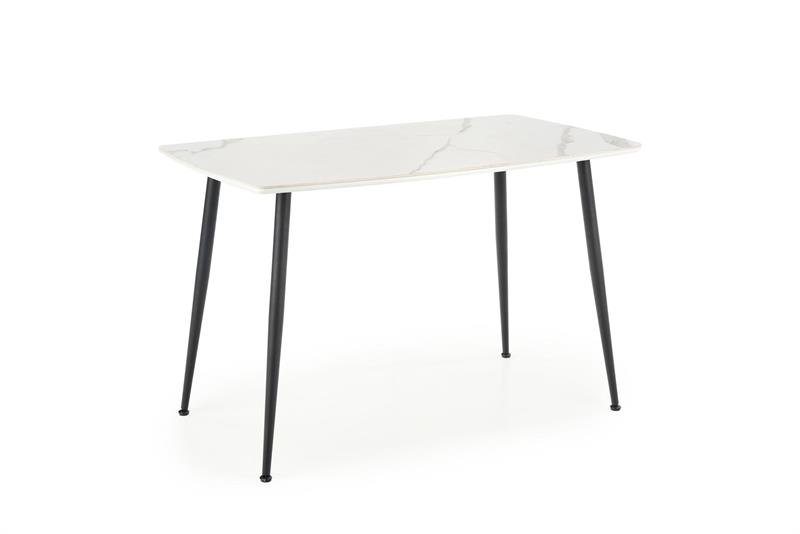 MARCO table, color: table top - white marble, legs - black - Image 10