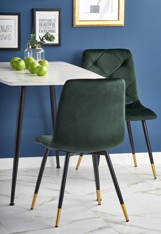 MARCO table, color: table top - white marble, legs - black - Image 12