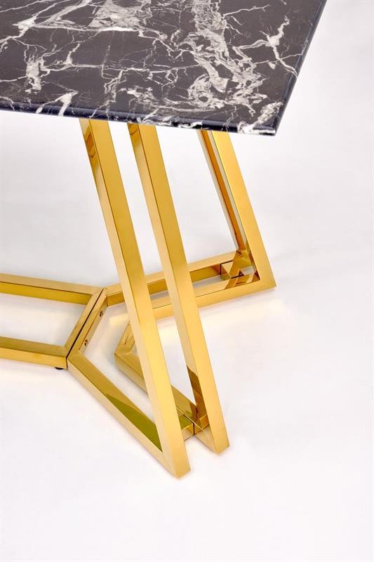 KONAMI table, color: table top - black marble, legs - gold - Image 2