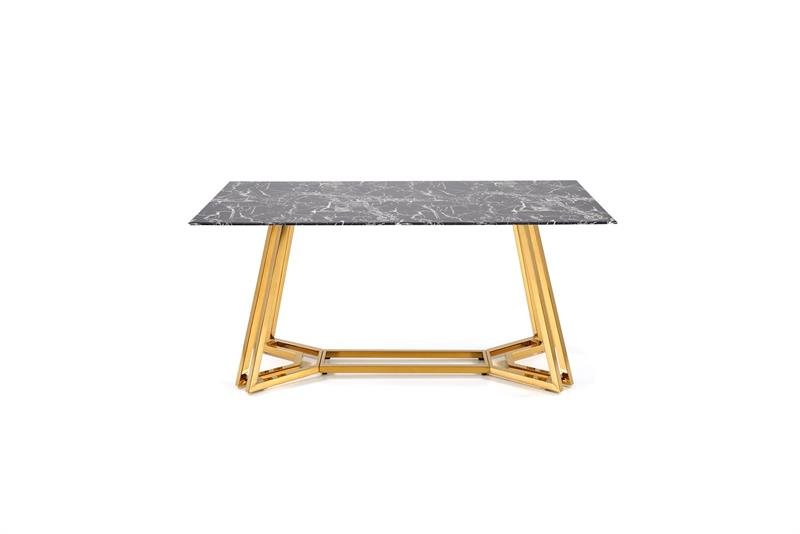 KONAMI table, color: table top - black marble, legs - gold - Image 3