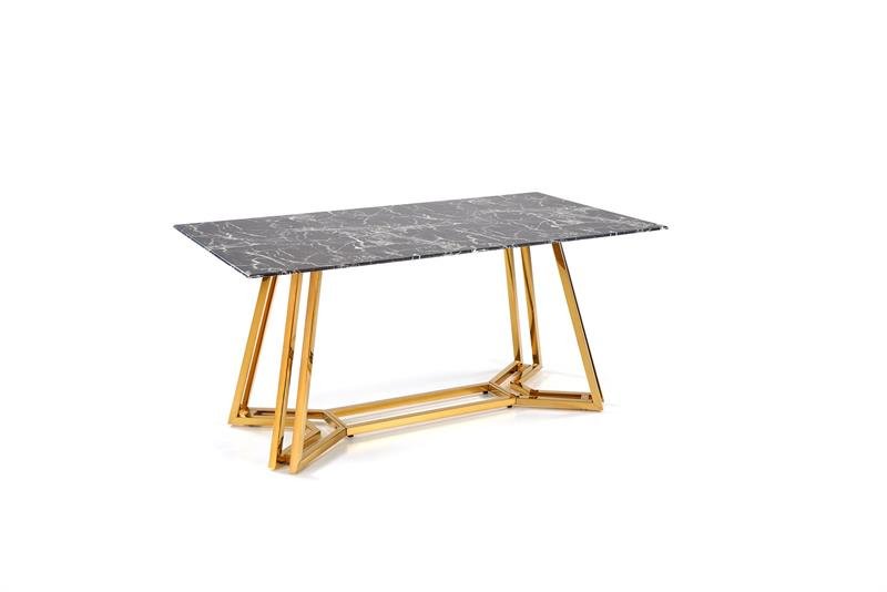 KONAMI table, color: table top - black marble, legs - gold - Image 4