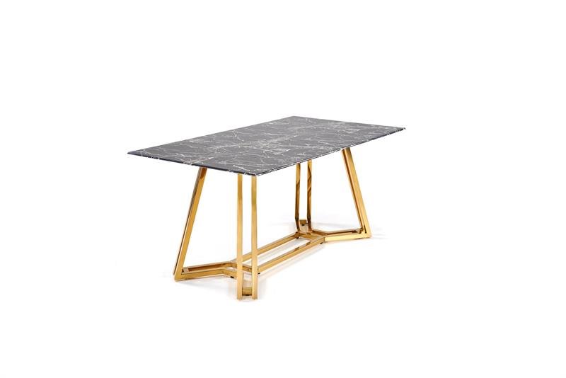 KONAMI table, color: table top - black marble, legs - gold - Image 9
