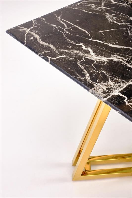 KONAMI table, color: table top - black marble, legs - gold - Image 11