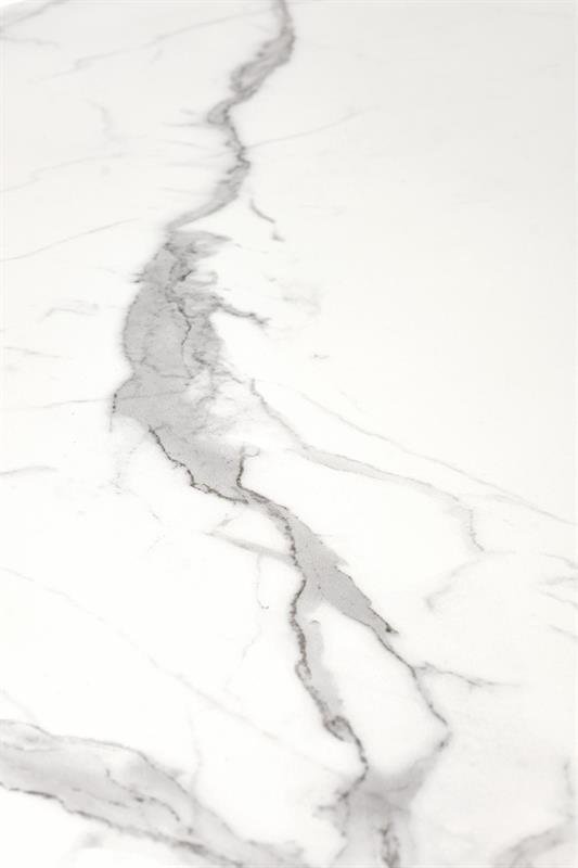 DIESEL extendable table, color: table top - white marble / dark gray, legs - black - Image 9