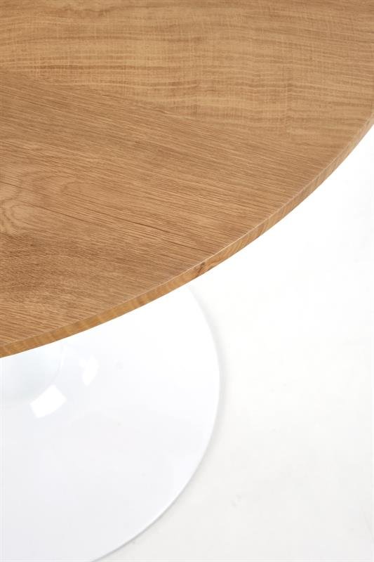 STING table, color: table top - golden oak, legs - white - Image 2
