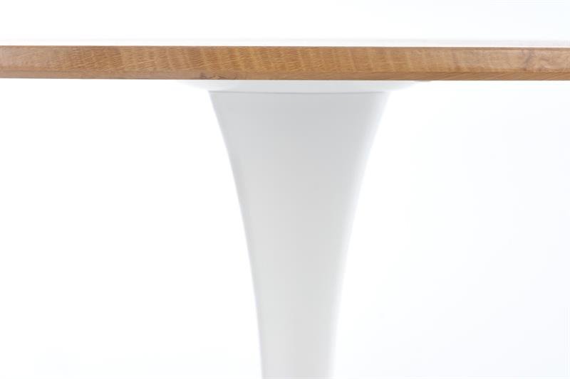 STING table, color: table top - golden oak, legs - white - Image 3