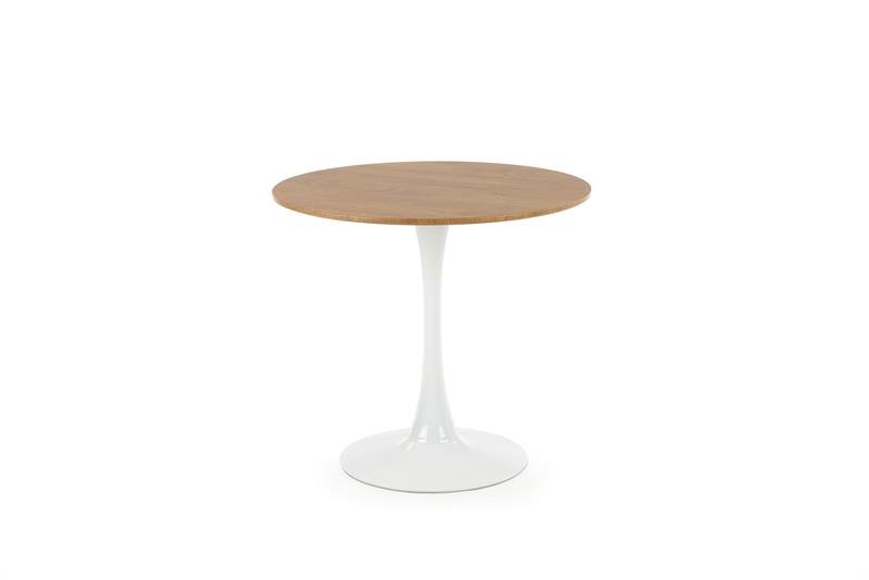 STING table, color: table top - golden oak, legs - white - Image 6