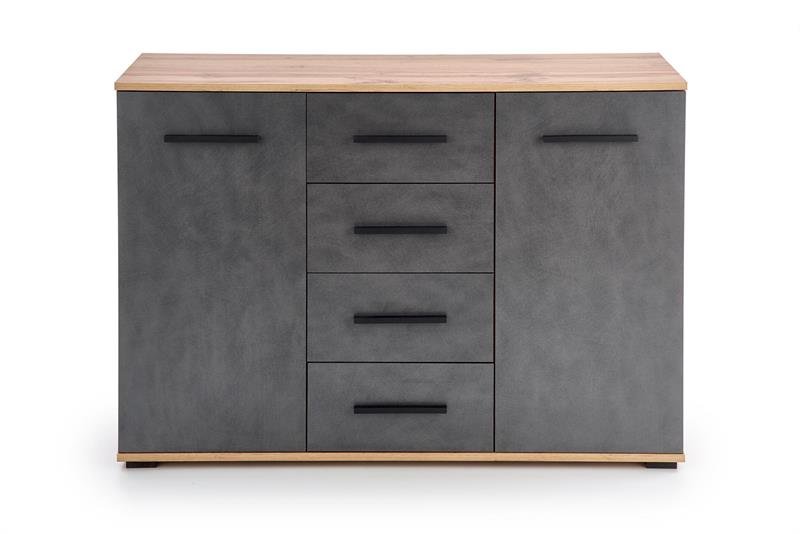 LIMA KM-4 chest of drawers, color: wotano oak / gray - matera - Image 9