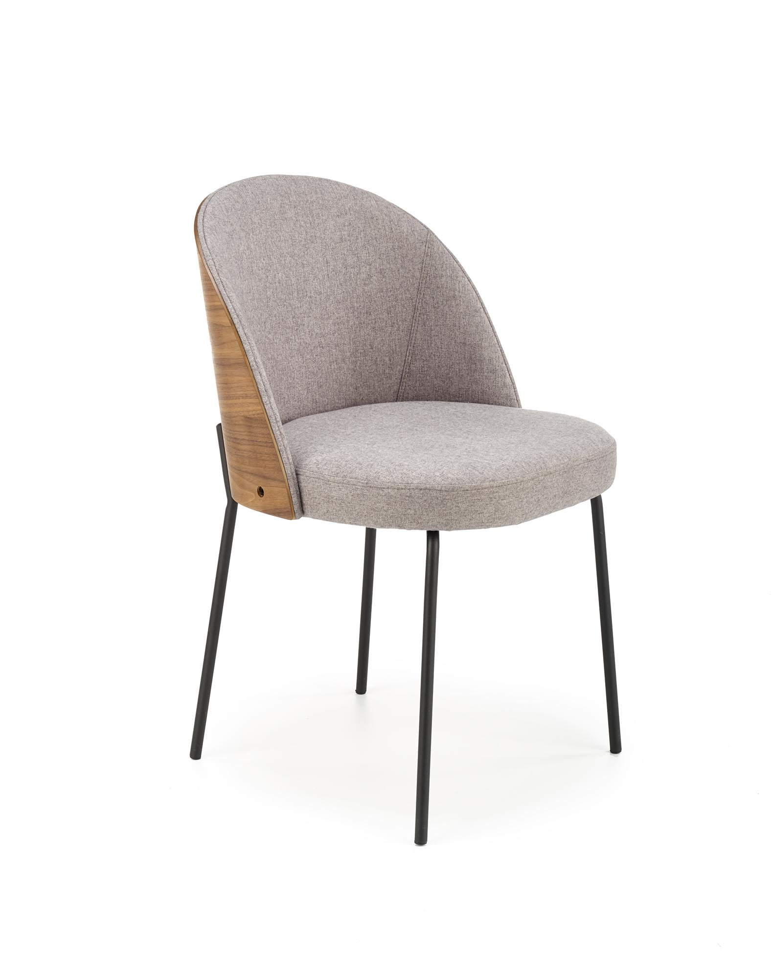 K451 chair color: gray / light walnut