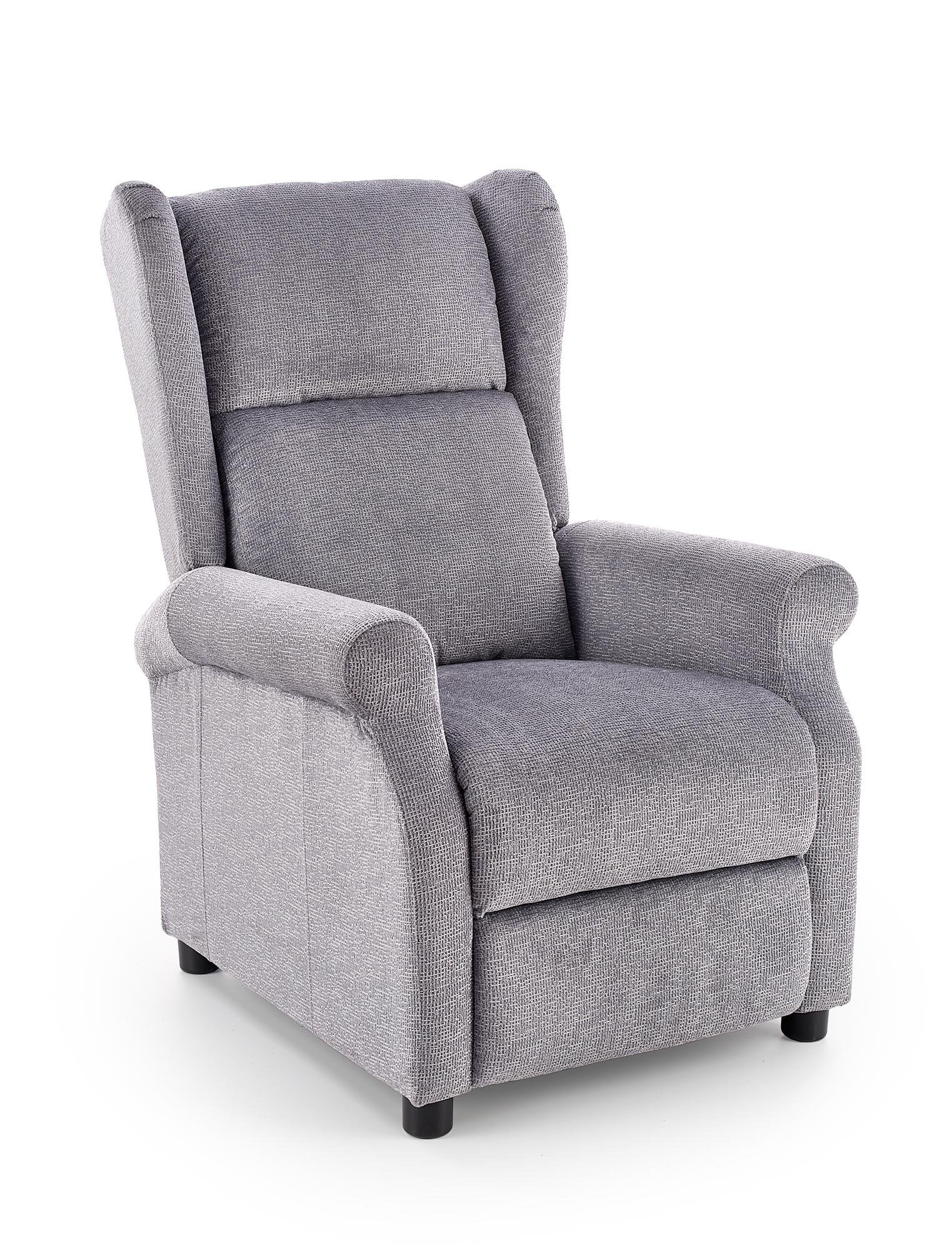 AGUSTIN M reclining chair with massage function, color: gray
