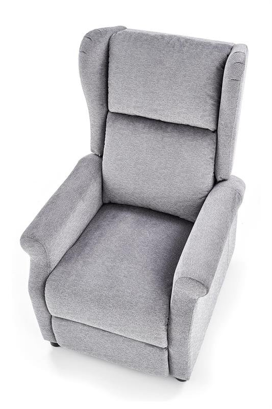AGUSTIN M reclining chair with massage function, color: gray - Image 2
