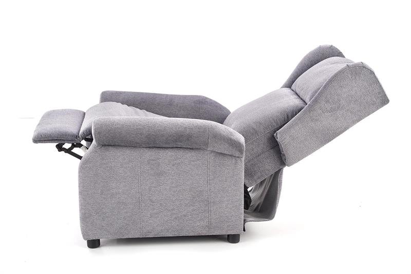 AGUSTIN M reclining chair with massage function, color: gray - Image 6
