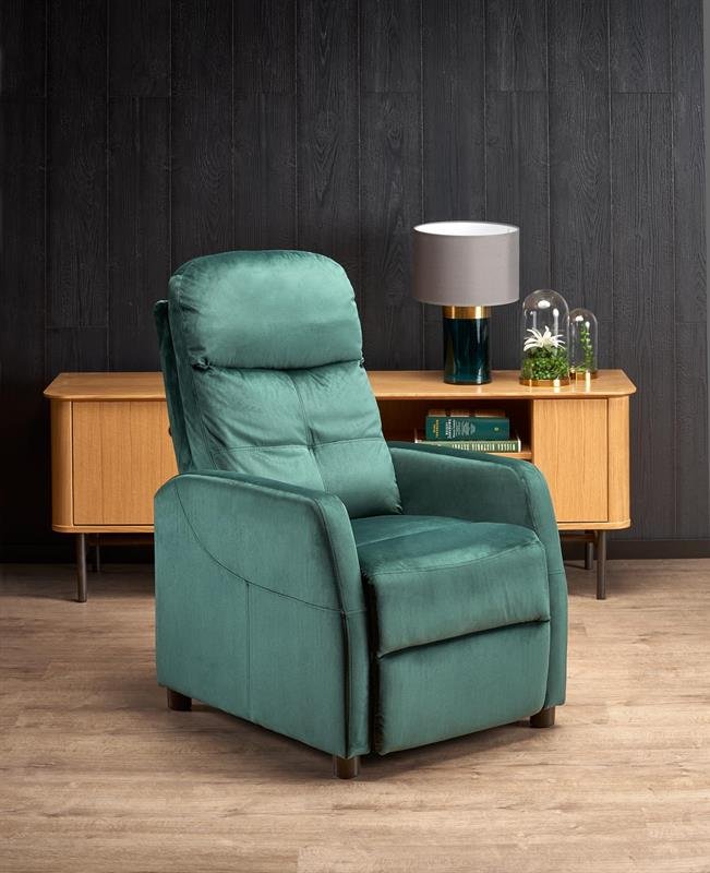 FELIPE 2 recliner chair color: dark green - Image 4