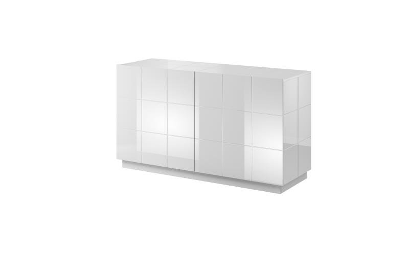 Chest of drawers KOM2D REJA glossy white/glossy white - Image 3