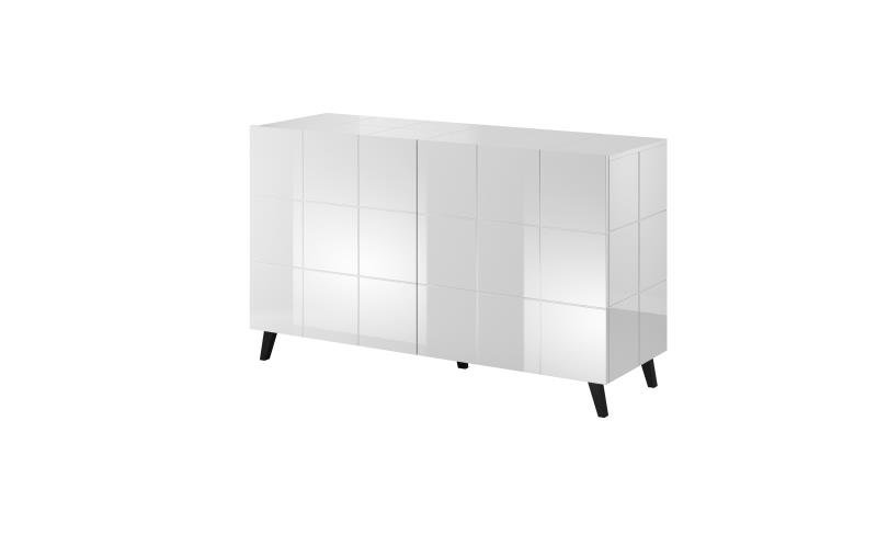 Chest of drawers KOM2D REJA glossy white/glossy white - Image 5