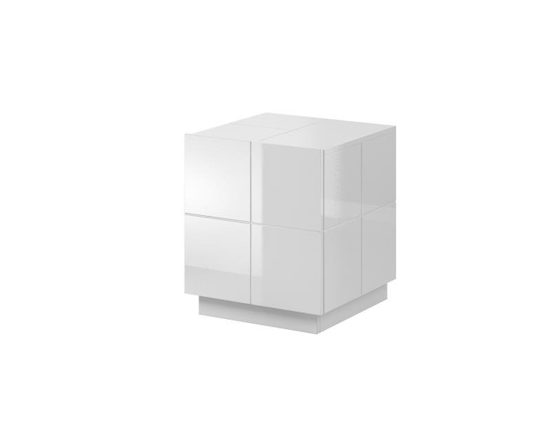 Bedside table REJA (set of 2) glossy white/glossy white - Image 2