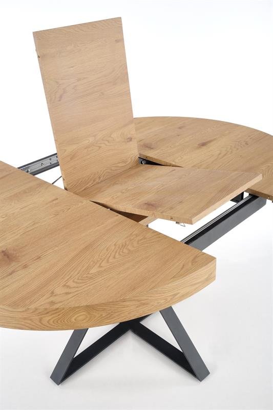 MERCY extendable table, color: table top - golden oak, legs - black - Image 3
