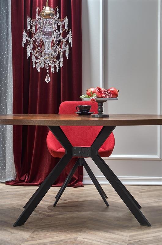 LOCARNO table, color: walnut / black - Image 2
