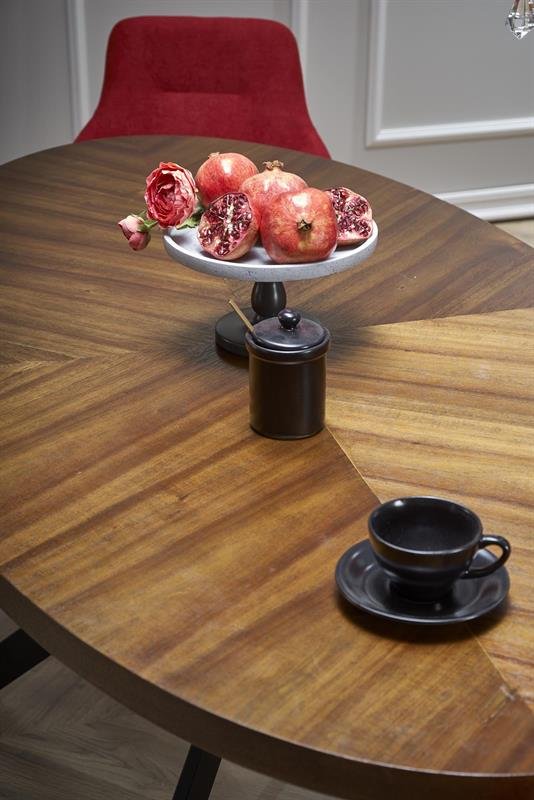 LOCARNO table, color: walnut / black - Image 5