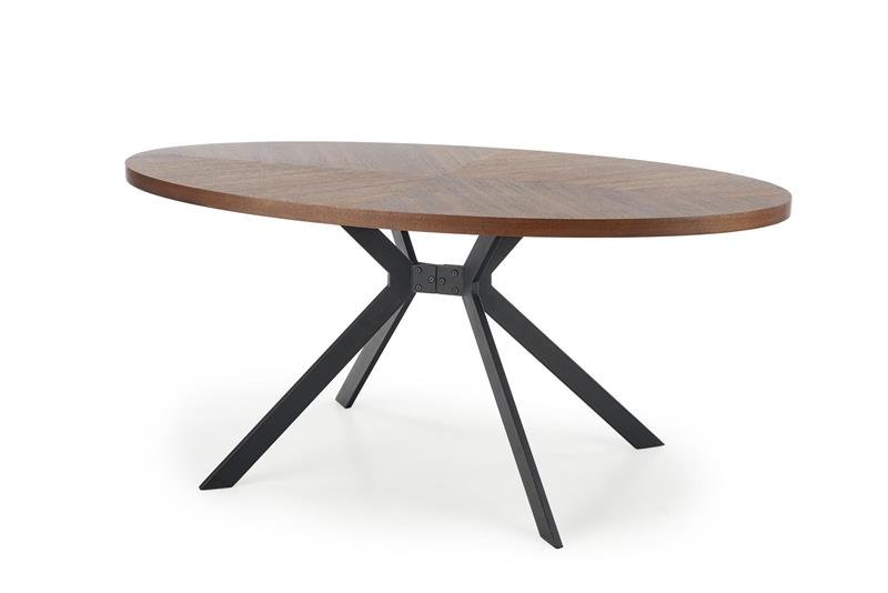 LOCARNO table, color: walnut / black - Image 12